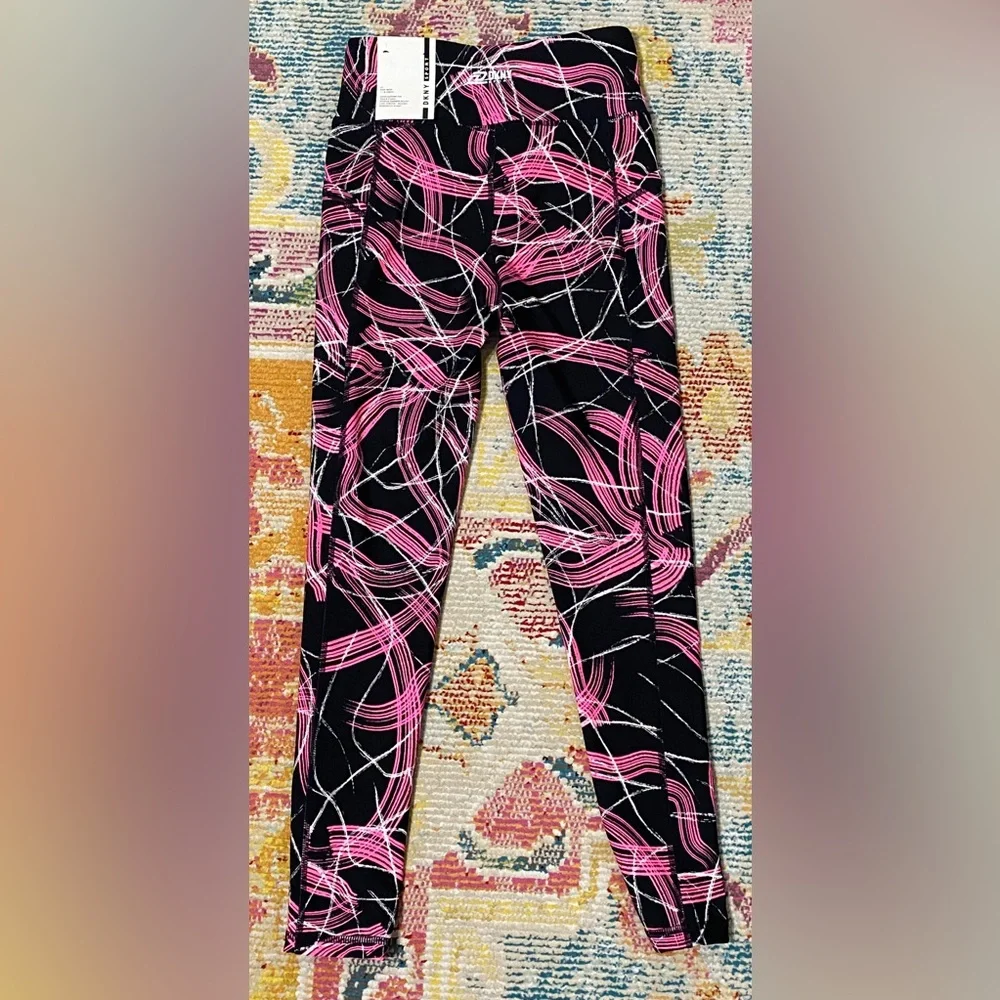 NWT DKNY Electric Shock Print High Waist Legging. - Picture 6 of 9